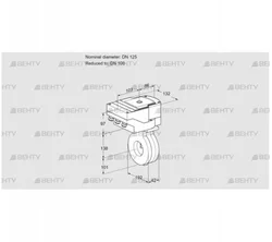 IBA125/100Z05/20-30W3E (88302062) Дроссельная заслонка Kromschroder