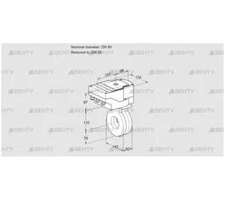 IBG80/65Z05/40A2AR10 (88303649) Дроссельная заслонка Kromschroder