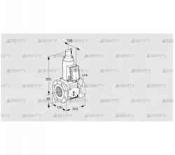 VAS7T80A05LWB/PP/PP (88204524) Газовый клапан Kromschroder