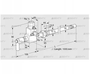 ZMI 16B1000R (84230100) Пилотная горелка Kromschroder