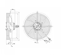 Осевой вентилятор ebmpapst S2D300AP0231