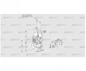 VAD2-/40R/NW-25A (88033859) Газовый клапан с регулятором давления Kromschroder