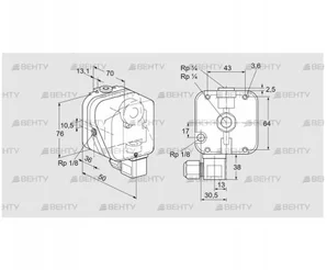 DG 50UG-6K2 (84447379) Датчик-реле давления газа Kromschroder