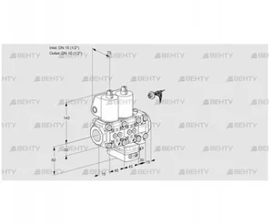 VCD1E15R/15R05ND-100VWL/PPPP/MMMM (88101142) Регулятор давления Kromschroder