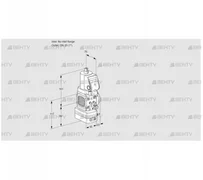 VAD1T-/25N/NQSR-100A (88020326) Газовый клапан с регулятором давления Kromschroder