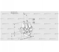 VCH1E15R/15R05NHEVWR3/PPPP/PPPP (88101874) Клапан с регулятором расхода Kromschroder