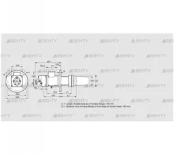 BIC 100HB-750/785-(37)E (84099848) Газовая горелка Kromschroder