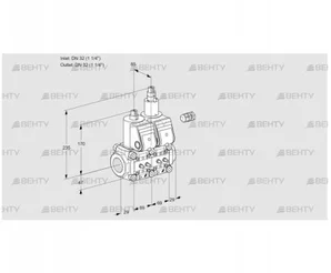 VCS2E32R/32R05NLWR/MMMM/MMMM (88105889) Сдвоенный газовый клапан Kromschroder