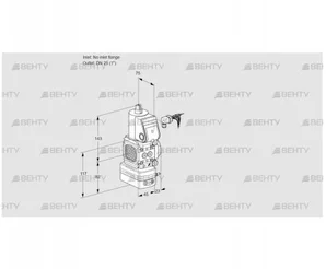 VAD1-/25R/NW-50A (88002278) Газовый клапан с регулятором давления Kromschroder