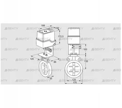 IDR125Z03D100AU/50-60W30E (88302764) Дроссельная заслонка Kromschroder