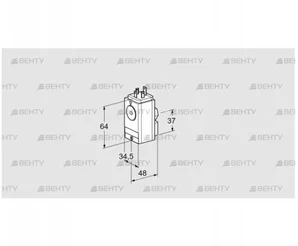 DG 45VC5-5W (84448810) Датчик-реле давления газа Kromschroder