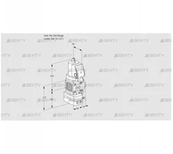 VAD1T-/15N/NQSR-100B (88031795) Газовый клапан с регулятором давления Kromschroder