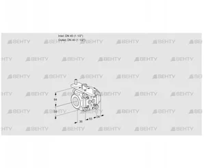 VFC3T40/40N05-40PPPP (88302521) Регулирующий клапан Kromschroder