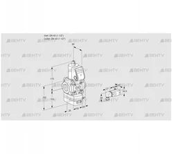 VAD240R/NW-25A (88033517) Газовый клапан с регулятором давления Kromschroder