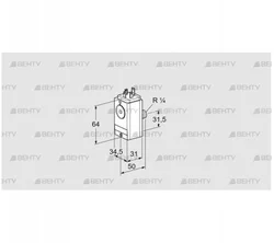 DG 110VC8D-5S (84448451) Датчик-реле давления газа Kromschroder