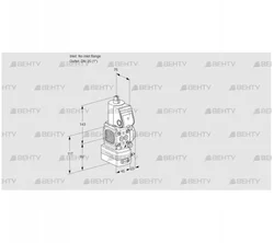 VAD1-/25R/NW-100A (88034001) Газовый клапан с регулятором давления Kromschroder