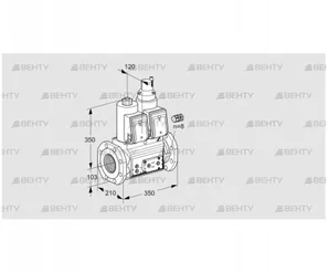 VCS8100F05NLWR3E/PPPP/PPPP (88203540) Сдвоенный газовый клапан Kromschroder