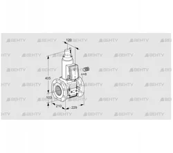 VAS8100F05LW3E/PP/PP (88202691) Газовый клапан Kromschroder