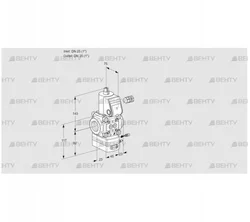 VAG125R/NWAE (88015105) Газовый клапан с регулятором соотношения Kromschroder