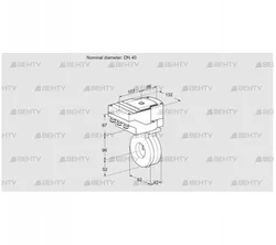 IBG40Z05/20-15W3E (88303387) Дроссельная заслонка Kromschroder