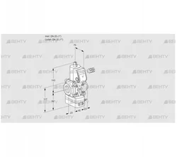 VAG125R/NWAN (88007337) Газовый клапан с регулятором соотношения Kromschroder