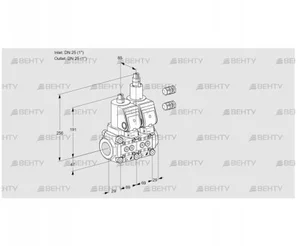 VCS2E25R/25R05NLKGR3/PPPP/PPPP (88106458) Сдвоенный газовый клапан Kromschroder