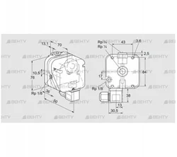 DG 50U-9N (84447025) Датчик-реле давления газа Kromschroder