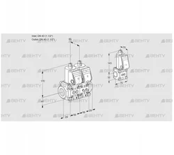 VCS2E40R/40R05NNWR/PPMM/PPBS (88102874) Сдвоенный газовый клапан Kromschroder