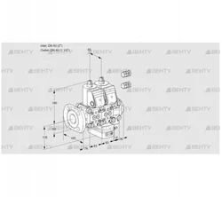 VCH3E50F/40R05NHEVWR3/PPPP/PPPP (88106297) Клапан с регулятором расхода Kromschroder