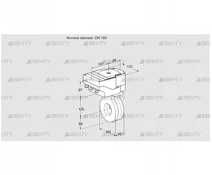 IBG100Z05/20-07W2T (88302221) Дроссельная заслонка Kromschroder