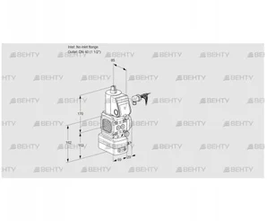 VAD2-/40R/NW-50A (88027831) Газовый клапан с регулятором давления Kromschroder