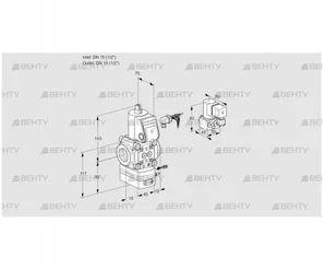 VAG115R/NWBK (88012440) Газовый клапан с регулятором соотношения Kromschroder