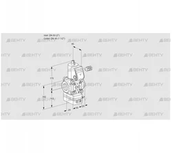 VAD250/40R/NW-100A (88003875) Газовый клапан с регулятором давления Kromschroder