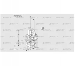 VAH1E20R/25R05HEVWR/PP/PP (88102349) Клапан с регулятором расхода Kromschroder