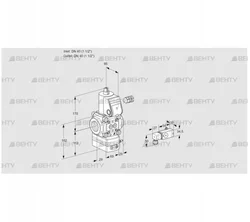 VAD240R/NW-25A (88002218) Газовый клапан с регулятором давления Kromschroder