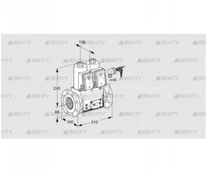 VCS780F05NNQRE/PPPP/PPPP (88203488) Сдвоенный газовый клапан Kromschroder