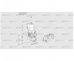 VAG1T-/25N/NQSLAA (88011837) Газовый клапан с регулятором соотношения Kromschroder