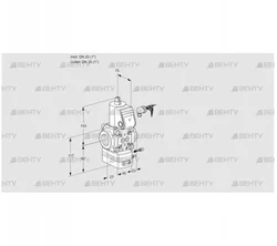 VAG125R/NWAE (88001425) Газовый клапан с регулятором соотношения Kromschroder