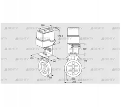 IDR200Z03A100AU/50-30W20TR10 (88303103) Дроссельная заслонка Kromschroder