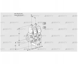 VCH1E20R/20R05NHEKGR3/PPPP/PPPP (88107296) Клапан с регулятором расхода Kromschroder