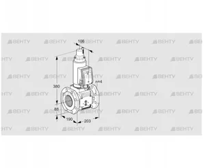 VAS7T80A05LWGRB/PP/PP (88204523) Газовый клапан Kromschroder