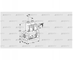 VCS780F05NNWRE/PPPP/PPEP (88204833) Сдвоенный газовый клапан Kromschroder