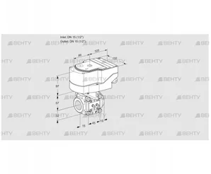 IFC1T15/15N05-15MMPP/40A2A (88301749) Регулирующий клапан с сервоприводом Kromschroder