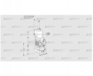 VAD1-/25R/NPGL-25A (88027522) Газовый клапан с регулятором давления Kromschroder