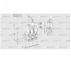 VCS2E40R/40R05NLWGR3/PPPP/PPZS (88100126) Сдвоенный газовый клапан Kromschroder