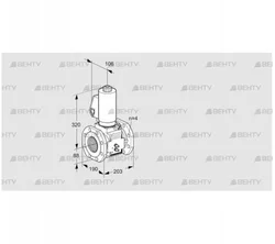 VAS7T80A05NKGLB/MM/MM (88203065) Газовый клапан Kromschroder