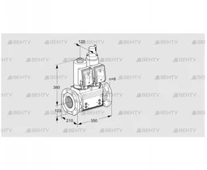 VCS8T100A05NLKSRB/PPPP/PPPP (88206703) Сдвоенный газовый клапан Kromschroder