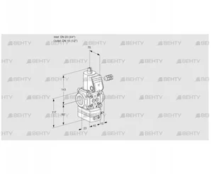 VAG120/15R/NWBN (88019458) Газовый клапан с регулятором соотношения Kromschroder