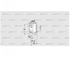 DG 45VC4-5W (84448860) Датчик-реле давления газа Kromschroder