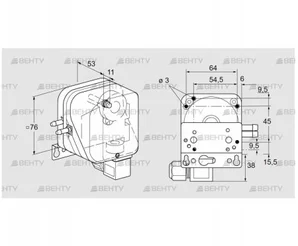 DL 10KN-6W (84444533) Датчик-реле давления воздуха Kromschroder